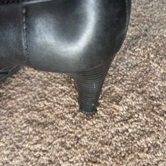 Bandolino Black Heeled Boots with Decorative Buckle - Picture 6 of 8